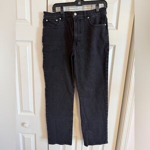 Madewell Women's Black Straight Leg Jeans